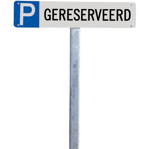 Parkeerbord Nederlands - Gereserveerd