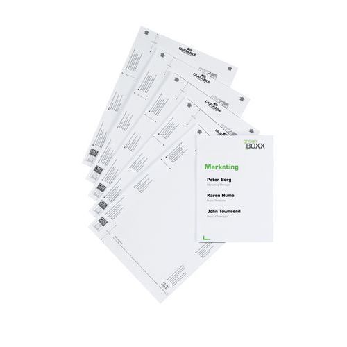 Plank met papieren inzetstukken voor deurbord Infosign - A5 - Durable