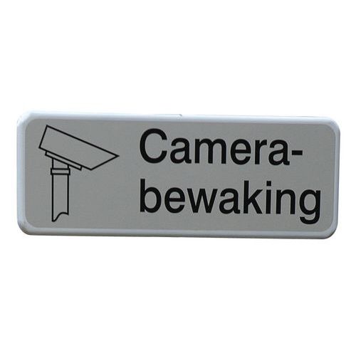 Informatiebord 60 x 20 cm - Camerabewaking