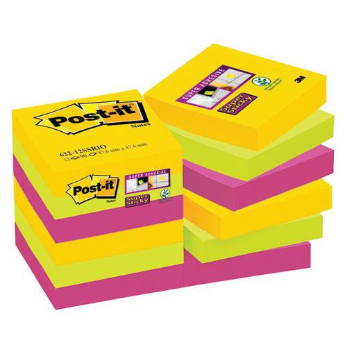 Post-it® Super Sticky verschillende kleuren
