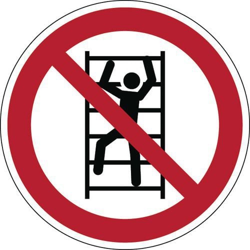 Verbodsbord - Verboden te klimmen - Hard