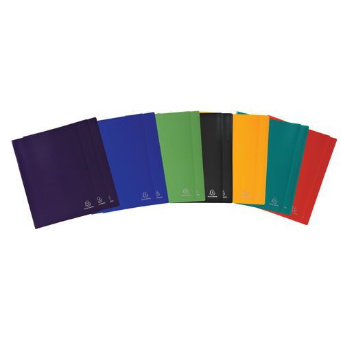 Showalbum mat polypropyleen 60 zijden A4 - verschillende kleuren - Set van 15