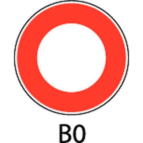 Signaalbord - B0 - Verkeer verboden in 2 richtingen