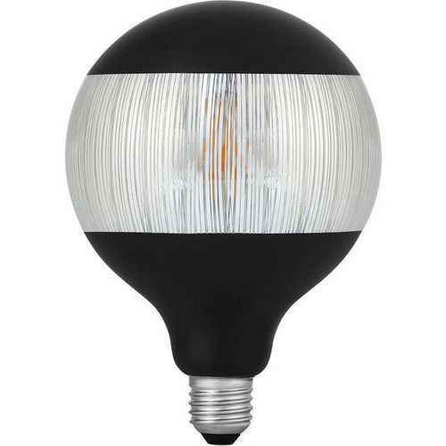 Ledlamp in zwart en zilver filament G125 E27 4 W - SPL