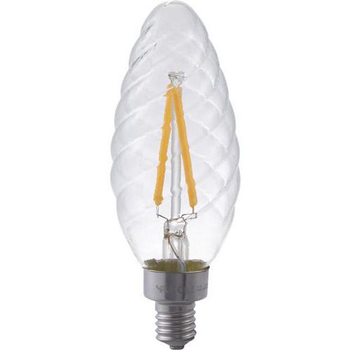 Ledlamp E14 Twisted Candle C35 E14 1.5 tot 4 W dimbaar - SPL