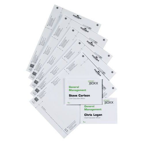 Plank met papieren inzetstukken voor deurbord Infosign - A6 - Durable