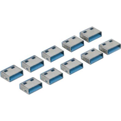 USB-poortblokker Type A met codering Blauw