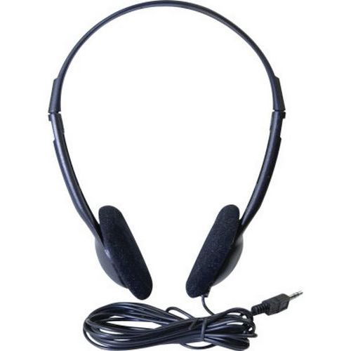 Stereo headset Eco 3.5 mm jack zwart (5 m)
