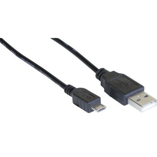 Kabel USB 2.0 ECO A / MICRO B zwart 2 M
