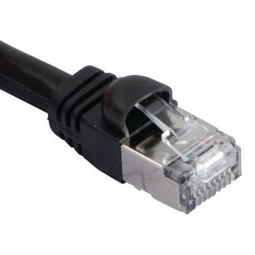 Netwerkkabel RJ45 VoIP CAT 6 S/FTP zwart 2 m