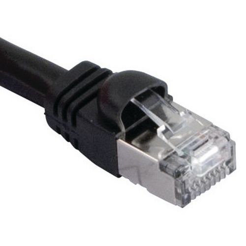 Netwerkkabel RJ45 VoIP CAT 6 S/FTP zwart 3 m