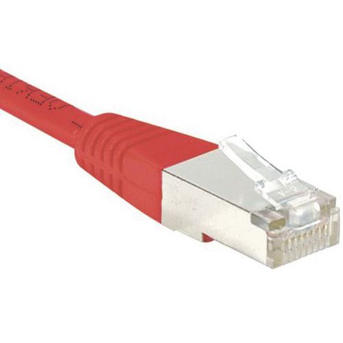 Netwerkkabel gekruist RJ45 CAT 6 S/FTP rood 1 m