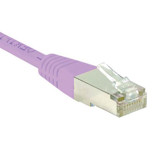 Netwerkkabel RJ45 CAT 6 S/FTP roze 0.5 m