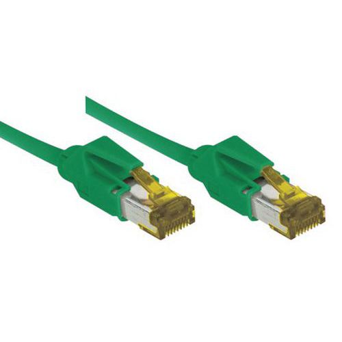 Netwerksnoer RJ45 op Kabel CAT 7 S/FTP LSOH SNG groen 0.3 m