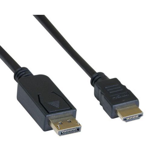 DisplayPort 1.2 naar HDMI 1.4 zwart - 2 meter