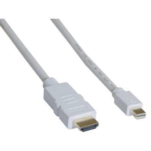 Mini DisplayPort 1.2 naar HDMI 1.4 kabel / adapter wit 2 M