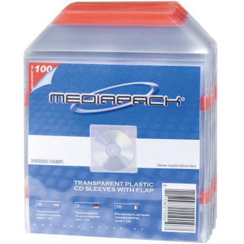 CD hoesjes plastic met flap zelfklevende achterkant Manutan.nl
