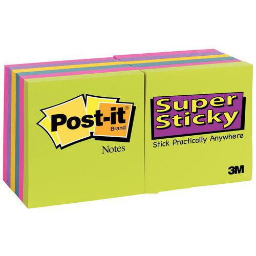 Post-it® Super Sticky verschillende kleuren