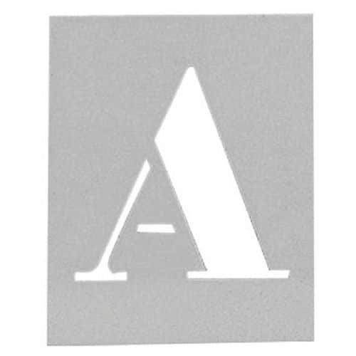 Sjabloon in aluminium - Set van 26 alfabetische letters