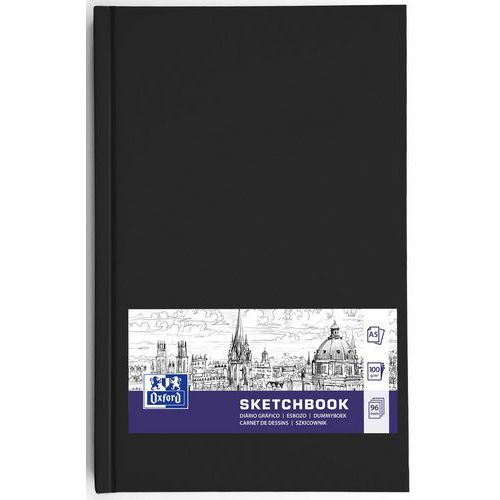 Schetsboek Oxford Art-brochure 192 p. 100 g zwart - Oxford