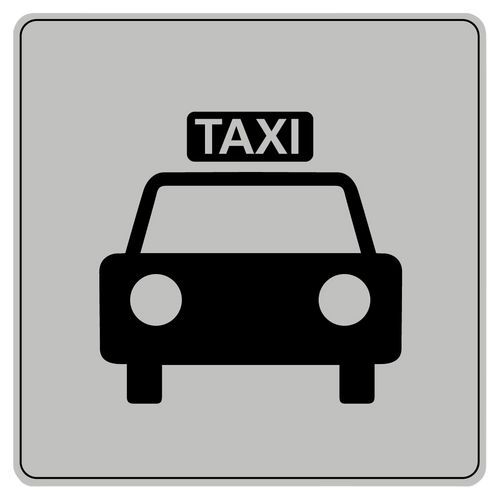 Pictogram van polystyreen ISO 7001 - Taxi