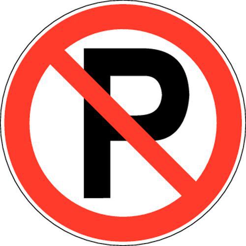 Verbodsbord - Verboden te parkeren - zelfklevend