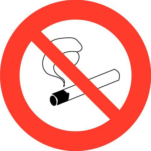 Verbodsbord - Verboden te roken - zelfklevend