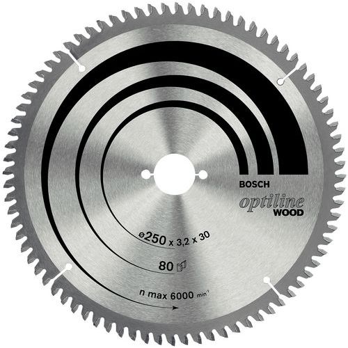 Cirkelzaagblad voor kap- en verstekzaag Optiline Wood - Ø 216 mm - Boorgat Ø 30 mm