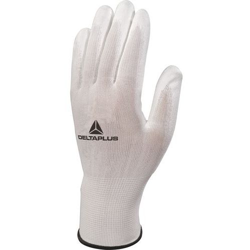 Handschoen gebreid van polyester / palm met PU