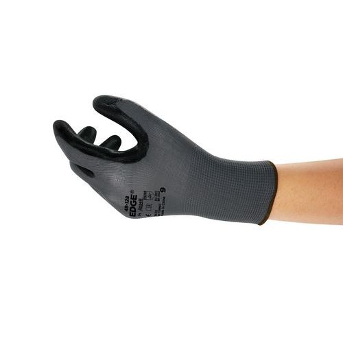 Handschoenen nitrilcoating Edge 48-128 grijs - Ansell