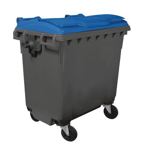 Afvalcontainer met 4 wielen - 770 l - Mobil Plastic -