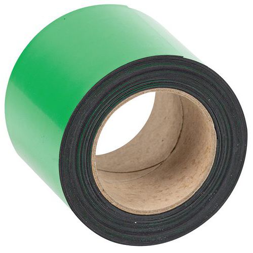 Magnetische tape, uitwisbaar, voor markeren 10 m - Groen - Manutan Expert