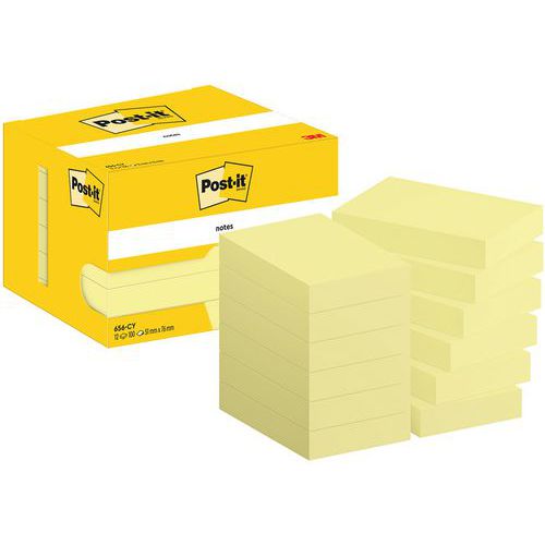 Memo Post-it® 51x76 mm 12 blokken geel - Post-it®