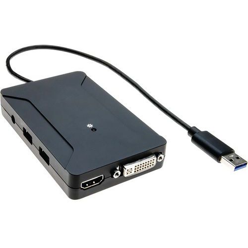 Grafische kaart USB 3.0 HDMI en DVI voor twee beeldschermen