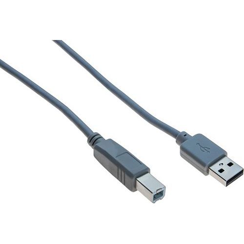 USB 2.0-kabel A en B grijs eco - 1,0 m