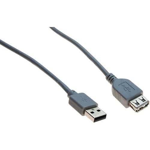 Verlengkabel USB 2.0 grijs - 3,0 M