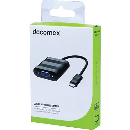 Omvormer USB 3.1 Type-C naar VGA DACOMEX