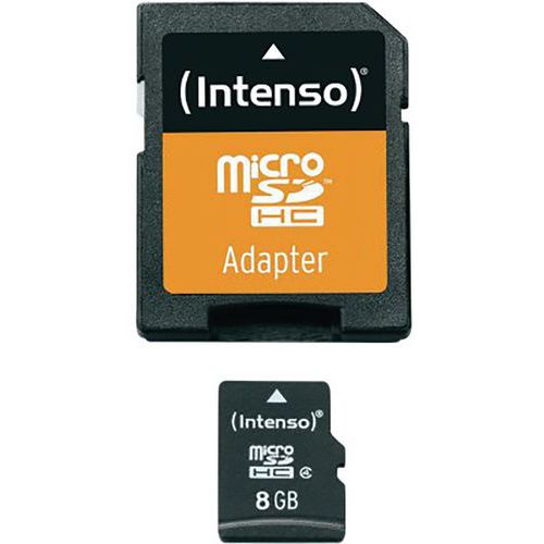 Kaart MicroSDHC 8 GB klasse 4 - INTENSO