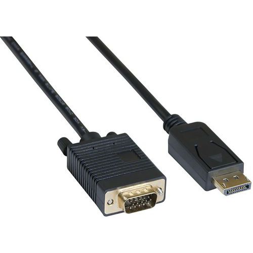 Kabel DisplayPort 1.1 naar VGA zwart - 3 m