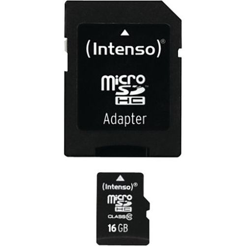 Kaart MicroSDHC 16GB klasse 10 - INTENSO