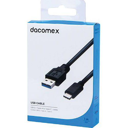 Kabel USB 3.1 Gen1 Type-A - Type-C - 1 m DACOMEX