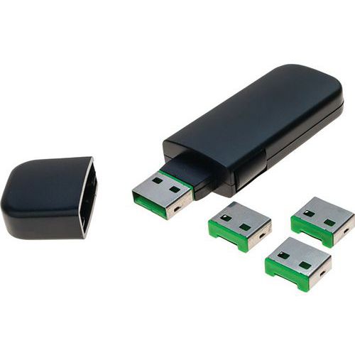 Beveiligingssleutel voor USB-poort type A met codering GROEN