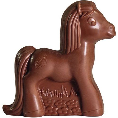 Chocoladebord met 2 uithollingen voor een pony - Matfer