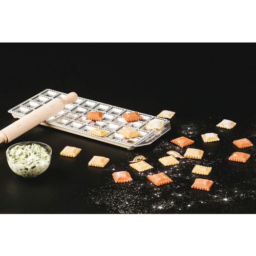 Ravioli plaat voor 12 vierkant gewelfd ravioli's - Matfer