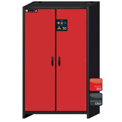 Veiligheidskast Q-CLASSIC-30 Q30.195.116 grijs/rood_Asecos
