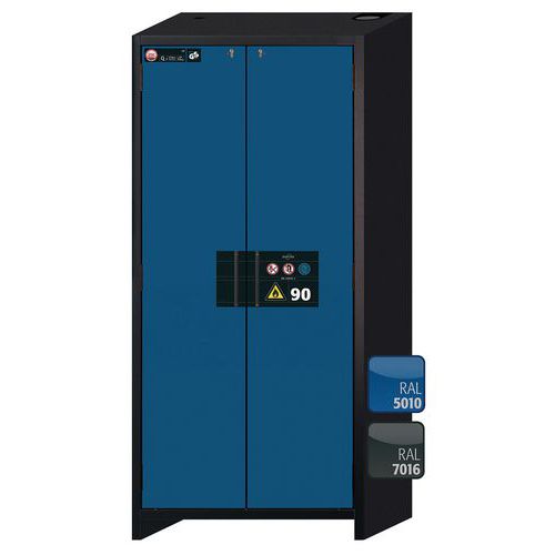 Veiligheidskast Q-CLASSIC-90 Q90.195.090 grijs/blauw_Asecos