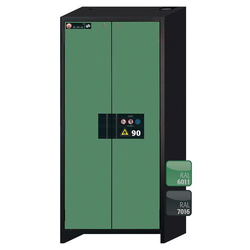 Veiligheidskast Q-CLASSIC-90 Q90.195.090 grijs/groen_Asecos