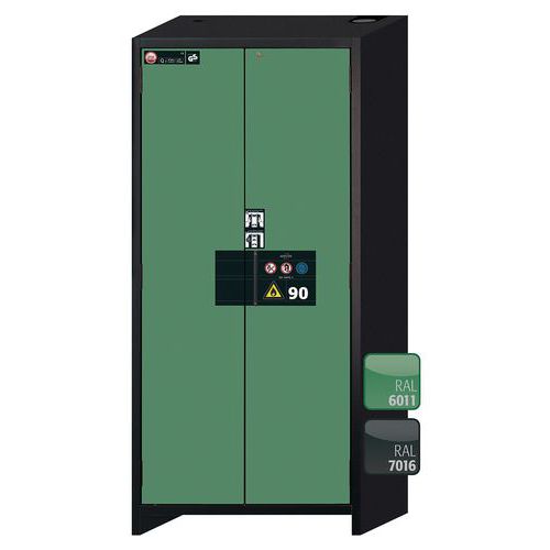 Veiligheidskast Q-PEGASUS-90 Q90.195.090 grijs/groen_Asecos