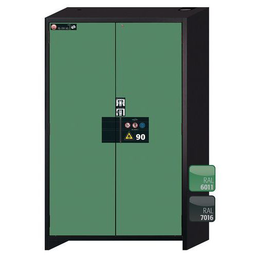 Veiligheidskast Q-PEGASUS-90 Q90.195.120 grijs/groen_Asecos