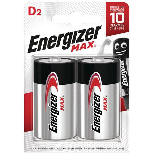 Batterijen Max D - Set van 2 - Energizer